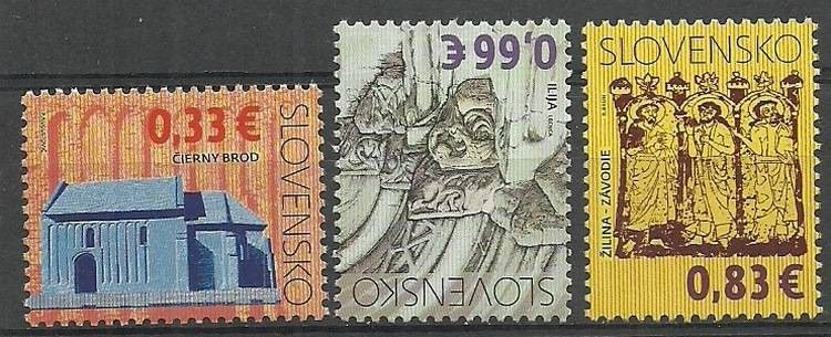 Znaczek Słowacja 2009 Mi 605-607 Czyste **