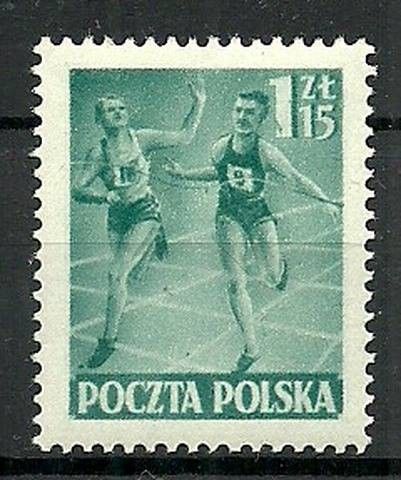 Znaczek Polska 1952 Mi 752 Fi 614 Czyste **
