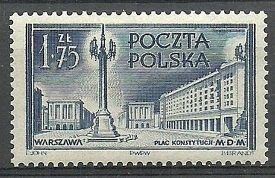 Znaczek Polska 1953 Mi 825 Fi 687 Czyste **