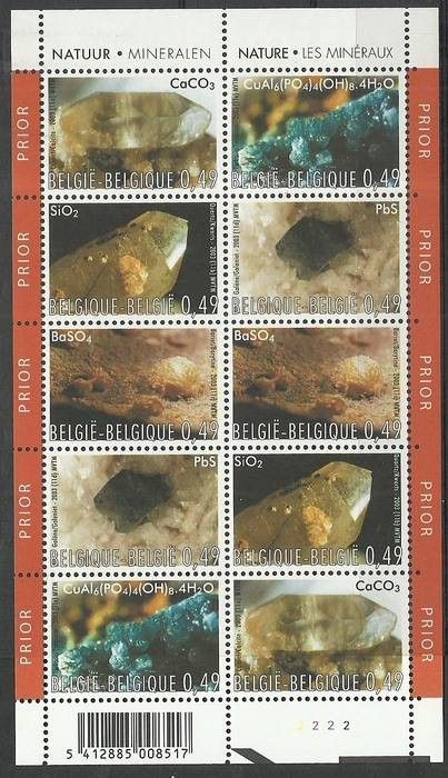 Znaczek Belgia 2003 Mi ark 3227-3231 Czyste **