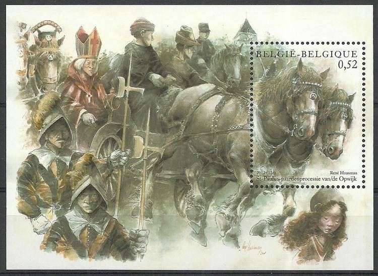 Znaczek Belgia 2002 Mi bl 83 Czyste **