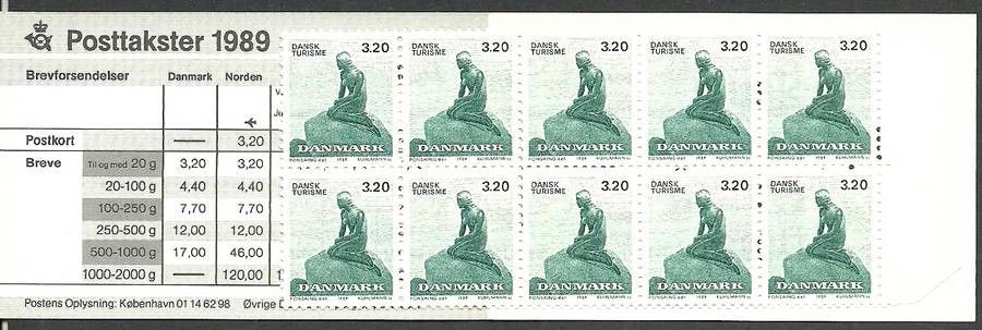 Znaczek Dania 1989 Mi mh 943 Czyste **