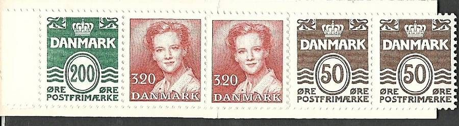 Znaczek Dania 1989 Mi mh 39 Czyste **