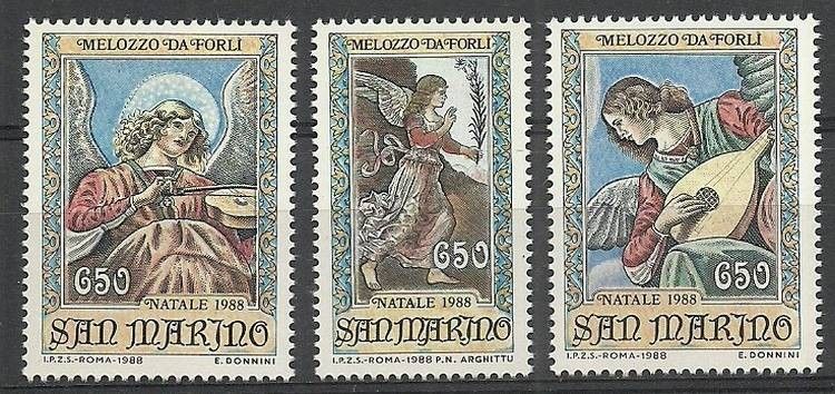 Znaczek San Marino 1988 Mi 1404-1406 Czyste **