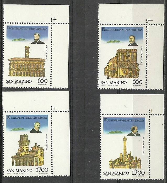 Znaczek San Marino 1988 Mi 1387-1390 Czyste **