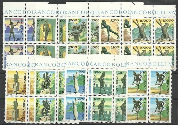 Znaczek San Marino 1987 Mi 1362-1371 Czyste **