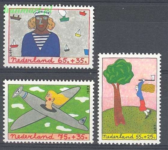 Znaczek Holandia 1987 Mi 1328-1330 Czyste **