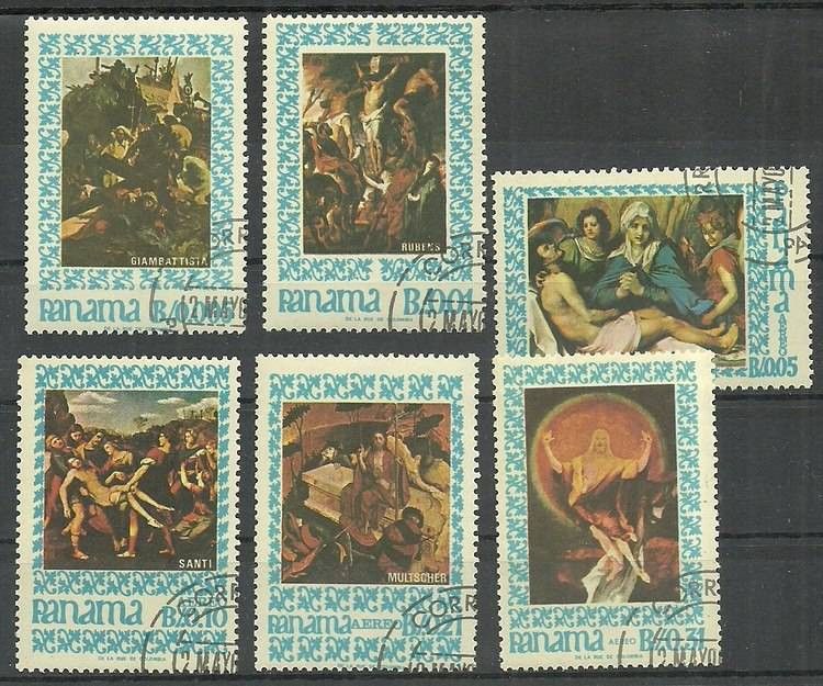 Znaczek Panama 1967 Mi 966-971 Stemplowane