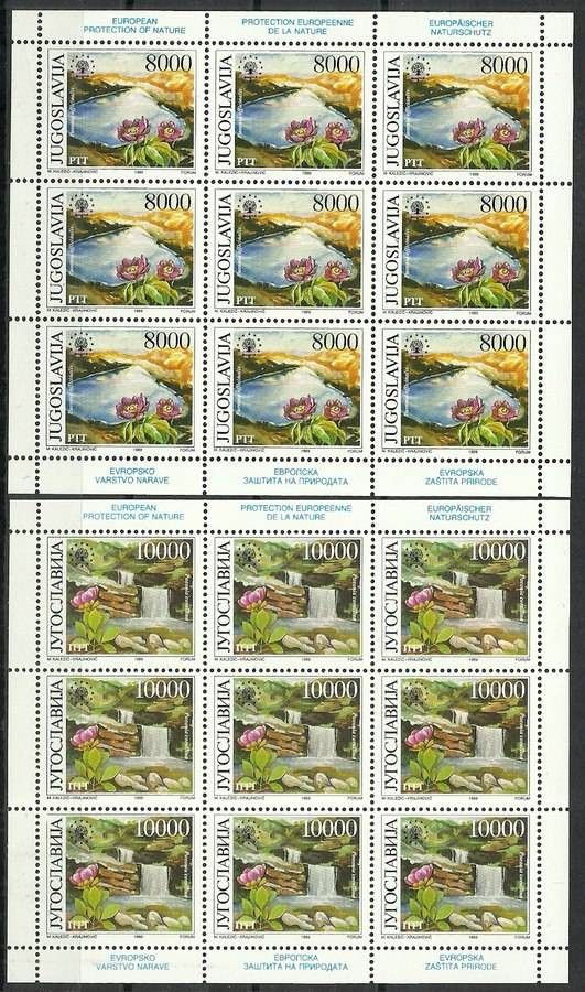 Znaczek Jugosławia 1989 Mi ark 2374-2375 Czyste **