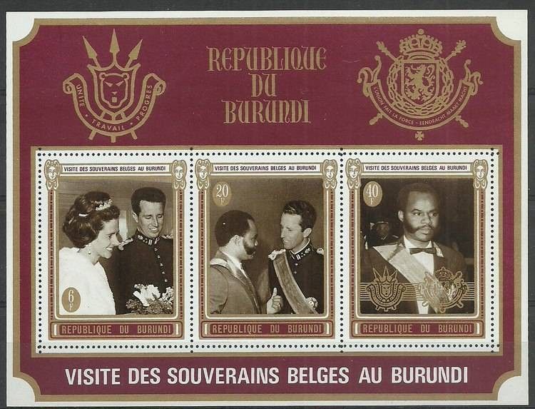 Znaczek Burundi 1970 Mi bl 45 Czyste **