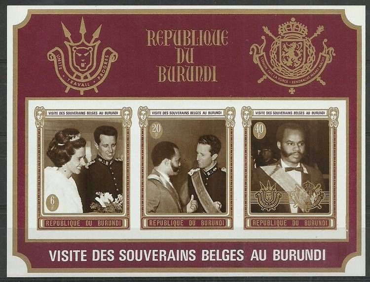 Znaczek Burundi 1970 Mi bl 45B Czyste **