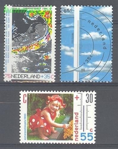Znaczek Holandia 1990 Mi 1379-1381 Czyste **