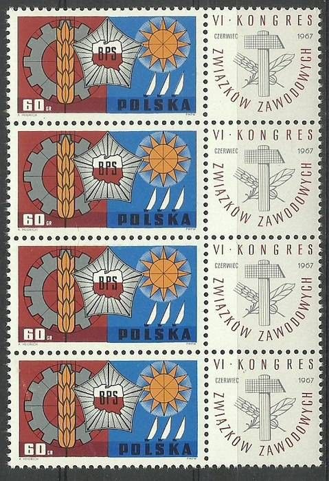 Znaczek Polska 1967 Mi 1769 Fi 1622 Czyste **
