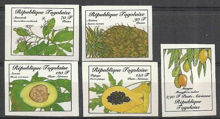 Togo 1986 Mi 1952-1956B Czyste **