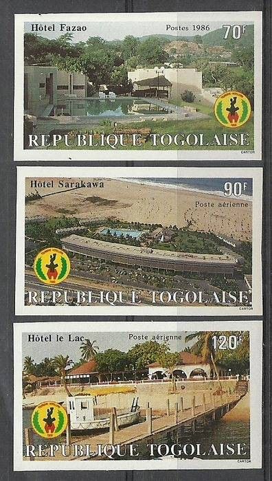Znaczek Togo 1986 Mi 1983-1985B Czyste **