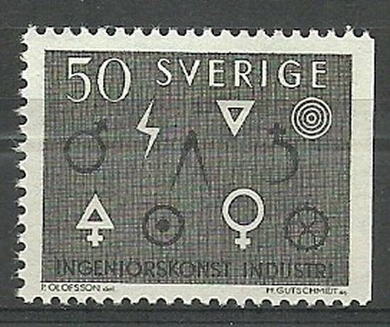Znaczek Szwecja 1963 Mi 506Dr Czyste **