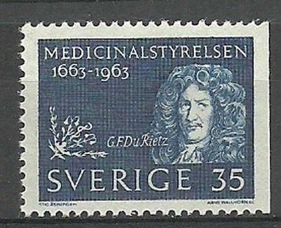 Znaczek Szwecja 1963 Mi 509Dr Czyste **