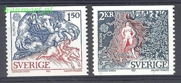Znaczek Szwecja 1981 Mi 1141-1142 Czyste **