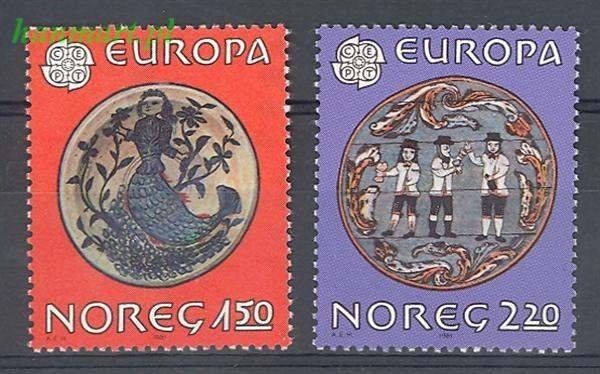 Znaczek Norwegia 1981 Mi 836-837 Czyste **
