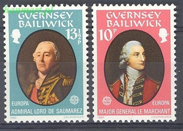 Znaczek Guernsey 1980 Mi 204-205 Czyste **