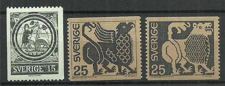 Znaczek Szwecja 1971 Mi 706-708C Czyste **