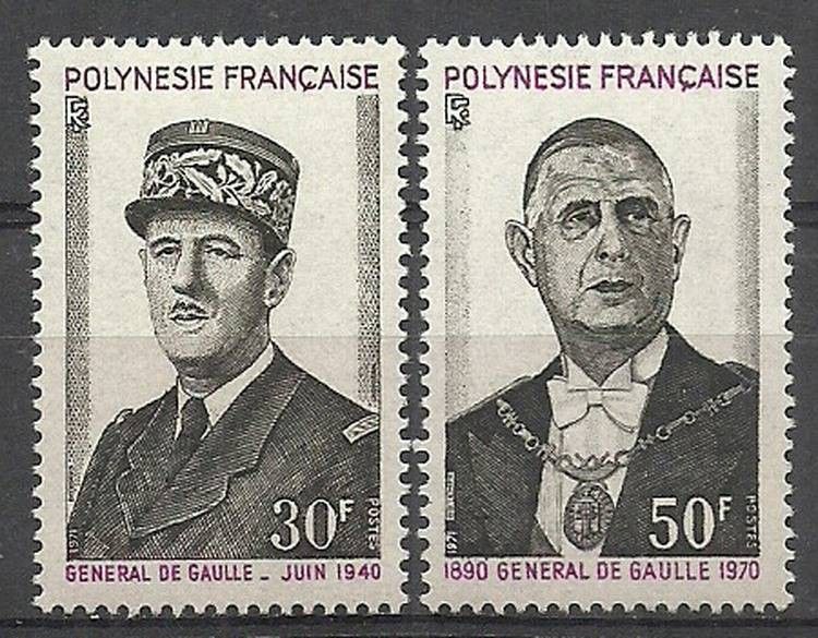 Znaczek Polinezja Francuska 1971 Mi 143-144 Czyste **
