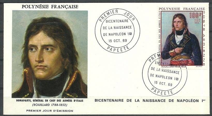 Znaczek Polinezja Francuska 1969 Mi 100 FDC