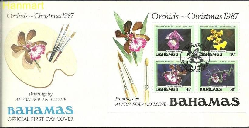 Znaczek Bahamy 1987 Mi bl 52 FDC