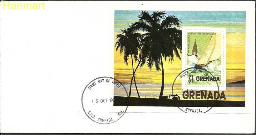 Znaczek Grenada 1975 Mi bl 48 FDC