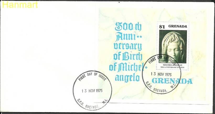 Znaczek Grenada 1975 Mi bl 49 FDC