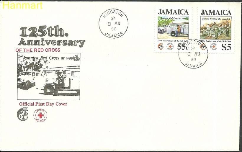 Znaczek Jamajka 1988 Mi 700-701 FDC