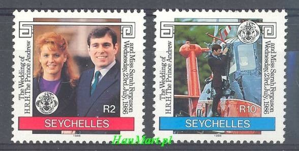 Znaczek Seszele 1986 Mi 622-623 Czyste **