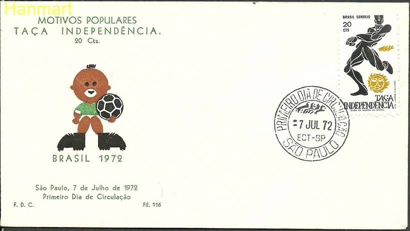Znaczek Brazylia 1972 Mi 1324 FDC