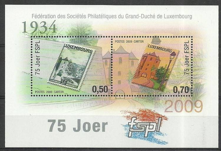 Znaczek Luksemburg 2009 Mi bl 22 Czyste **
