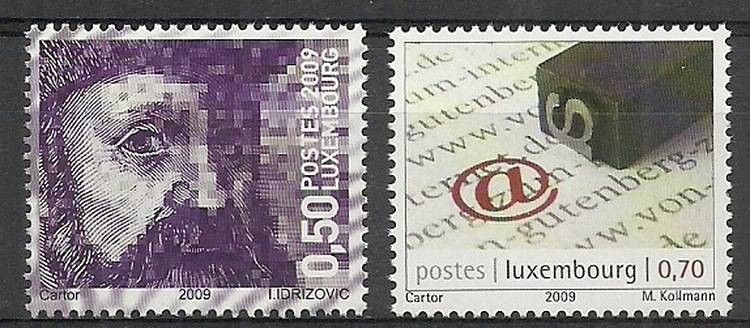 Znaczek Luksemburg 2009 Mi 1850-1851 Czyste **