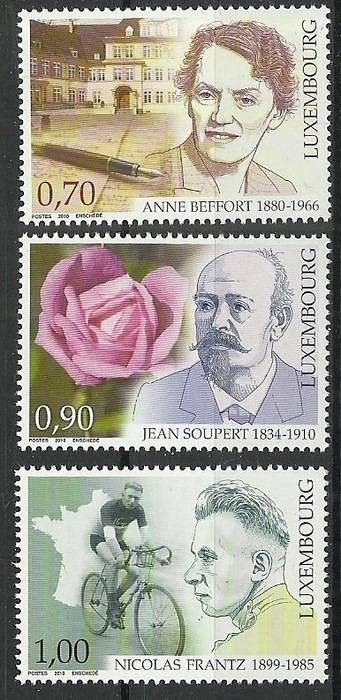 Znaczek Luksemburg 2010 Mi 1874-1876 Czyste **