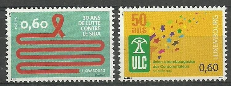 Znaczek Luksemburg 2011 Mi 1914-1915 Czyste **