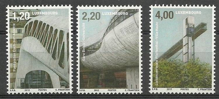 Znaczek Luksemburg 2012 Mi 1949-1951 Czyste **