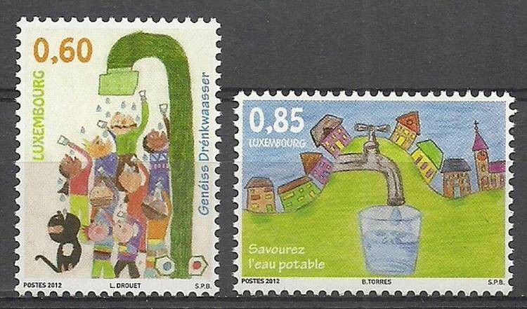 Znaczek Luksemburg 2012 Mi 1952-1953 Czyste **