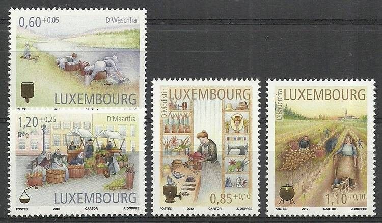 Znaczek Luksemburg 2012 Mi 1956-1959 Czyste **