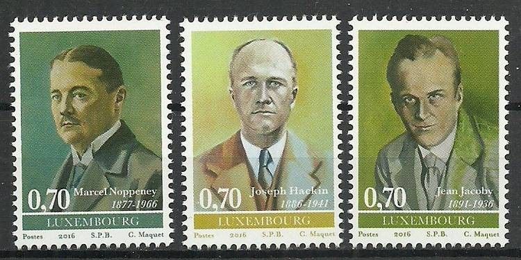 Znaczek Luksemburg 2016 Mi 2085-2087 Czyste **