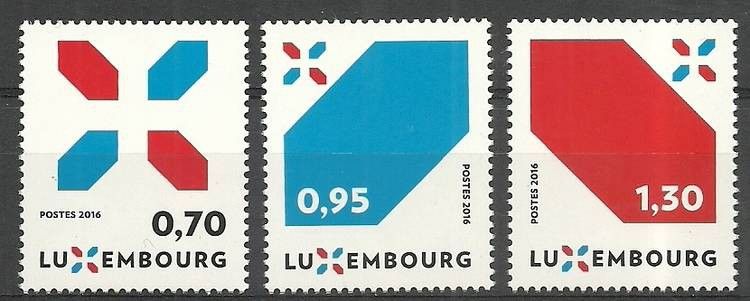 Znaczek Luksemburg 2016 Mi 2104-2106 Czyste **
