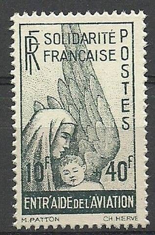 Znaczek Francja 1943 Mi aus 8 Czyste **