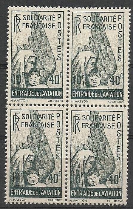 Znaczek Francja 1943 Mi aus 8 Czyste **