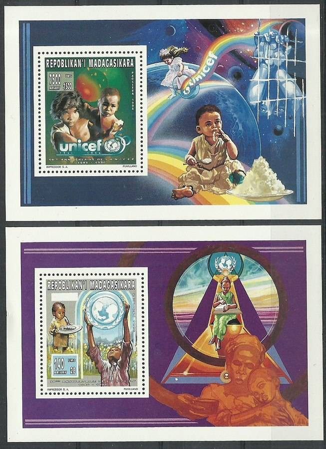 Znaczek Madagaskar 1996 Mi bl C269-D269 Czyste **