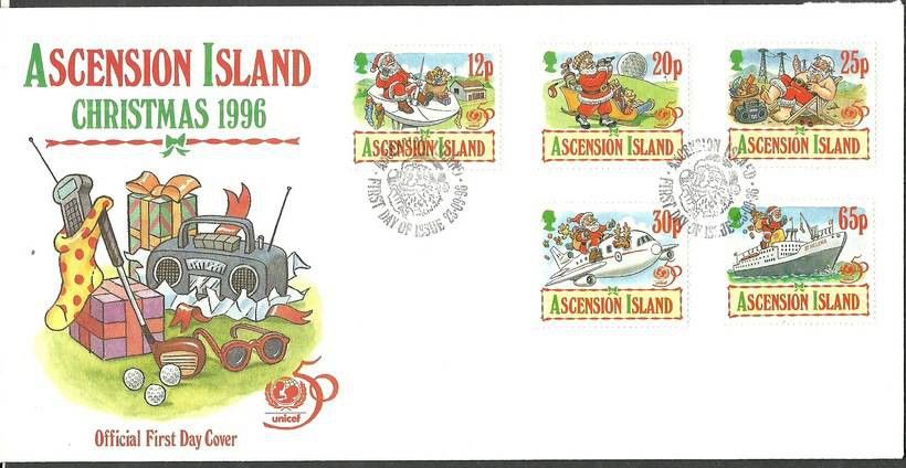 Znaczek Wyspa Wniebowstąpienia 1996 Mi 711-715 FDC
