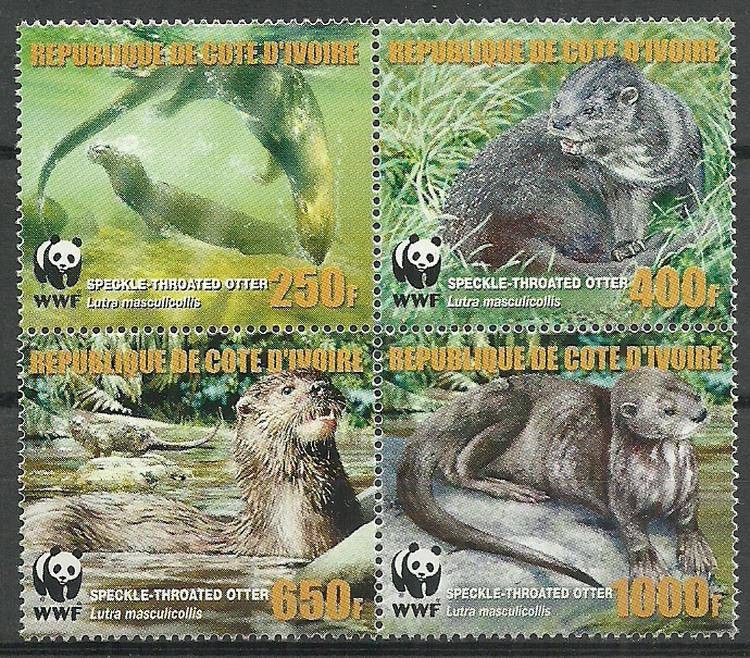 Znaczek Wybrzeże Kości Słoniowej 2005 Mi 1349-1352 Czyste **