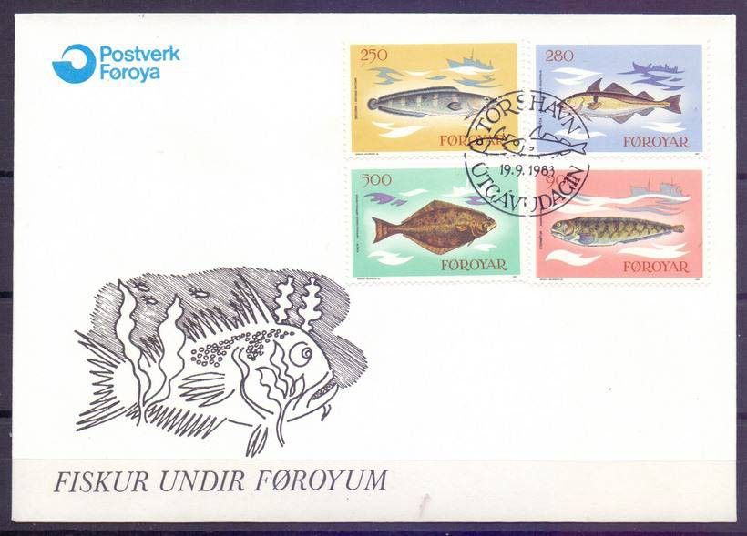 Znaczek Wyspy Owcze 1983 Mi 86-89 FDC