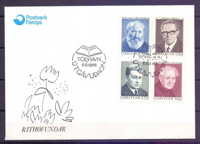 Znaczek Wyspy Owcze 1988 Mi 168-169 FDC