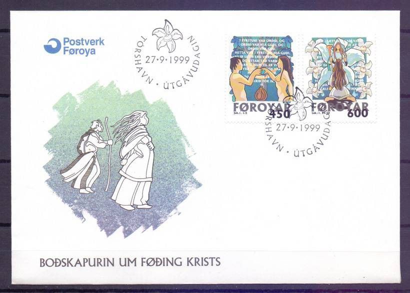 Znaczek Wyspy Owcze 1999 Mi 366-367 FDC